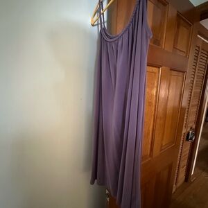 Purple dressy strapped top.  New without tags.  Size medium.   Mudd.